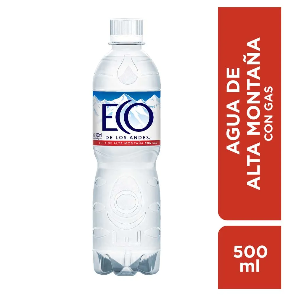 Agua Eco de los Andes con Gas